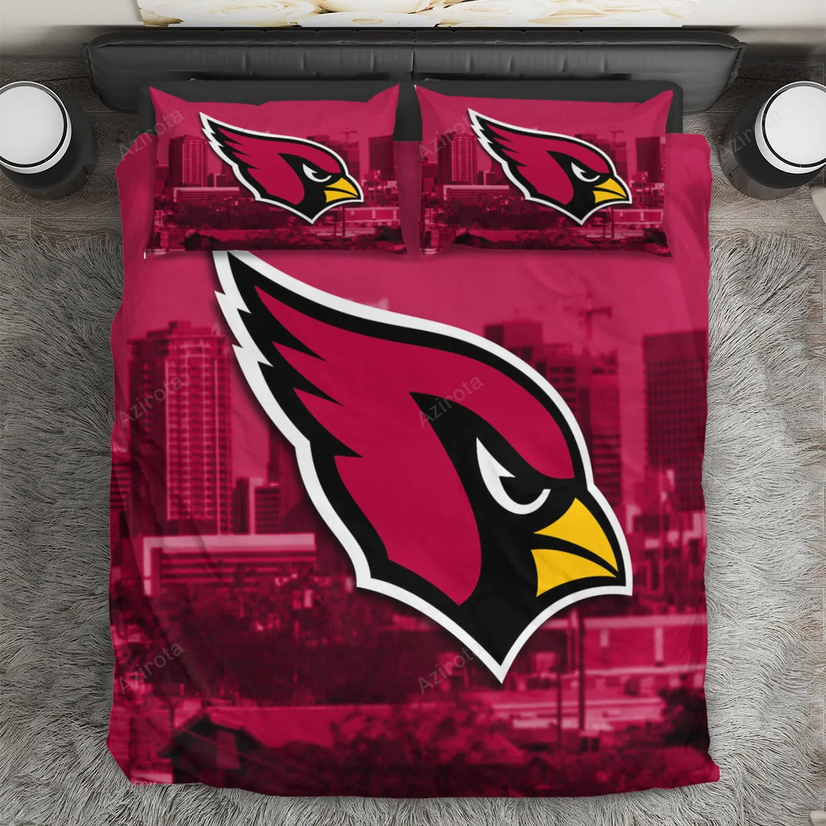 Arizona Cardinals City 3PCS Bedding Set Duvet Cover And Pillow Cases Gift For Fan