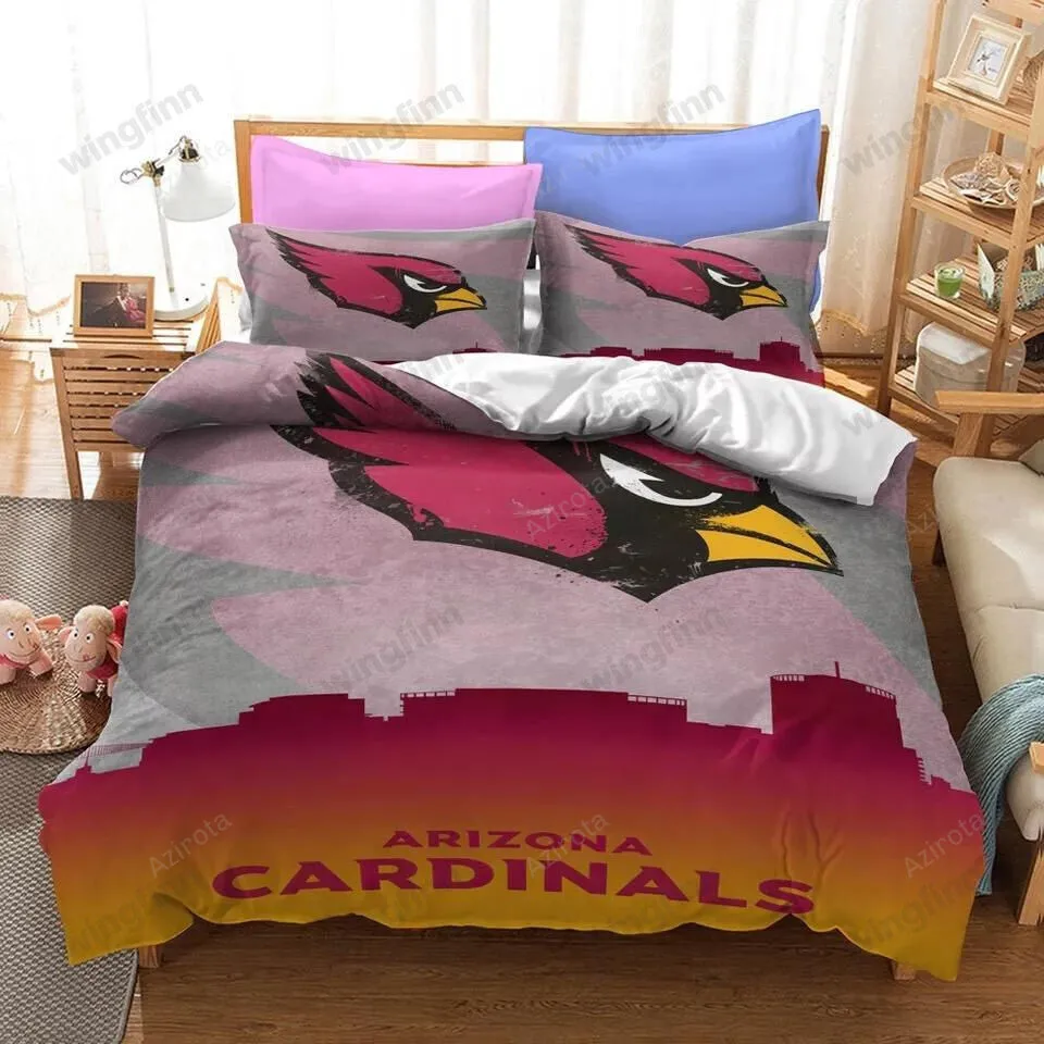 Arizona Cardinals 3PCS Bedding Set Duvet Cover And Pillow Cases Gift For Fan 1490