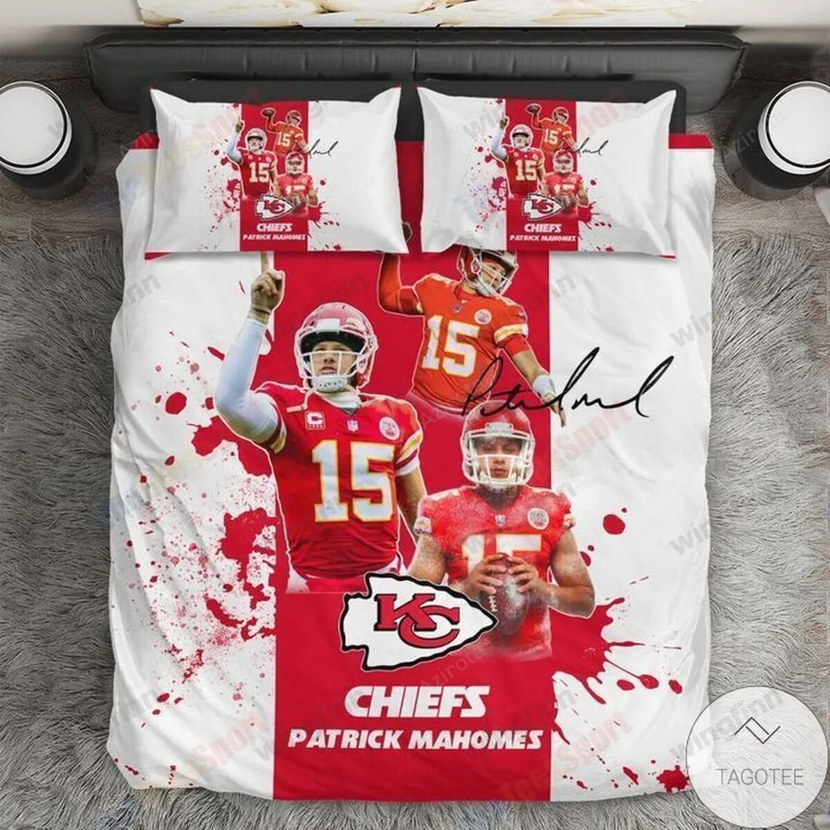 Kansas City Chiefs 3PCS Bedding Set Duvet Cover And Pillow Cases Gift For Fan 401