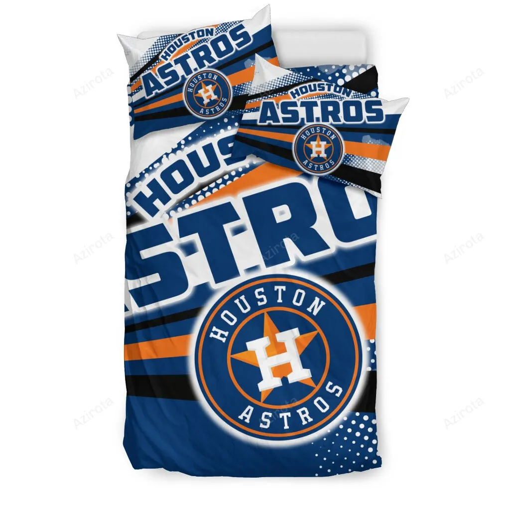 Colorful Shine Amazing Houston Astros 3PCS Bedding Set Duvet Cover And Pillow Cases 9048