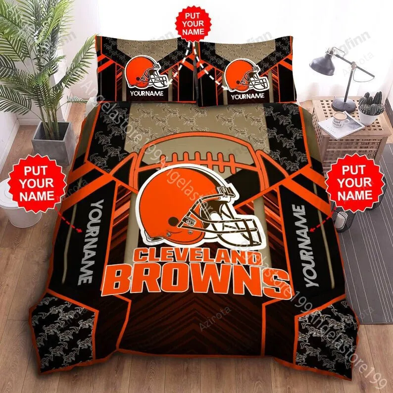 Cleveland Browns 3PCS Bedding Set Duvet Cover And Pillow Cases 1715