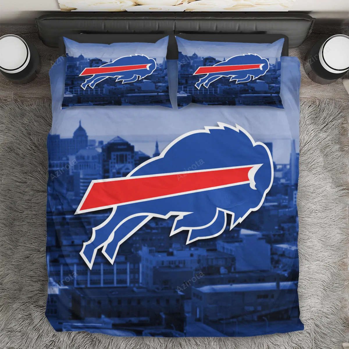 Buffalo Bills City 3PCS Bedding Set Duvet Cover And Pillow Cases Gift For Fan