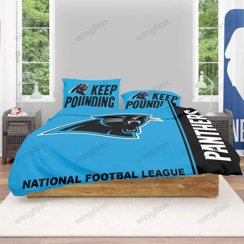 Carolina Panthers 3PCS Bedding Set Duvet Cover And Pillow Cases Gift For Fan 1626