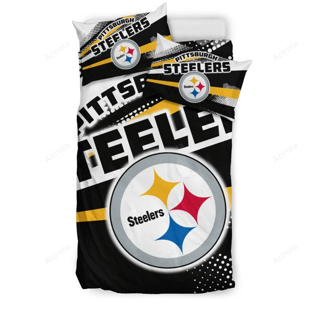 Colorful Shine Amazing Pittsburgh Steelers 3PCS Bedding Set Duvet Cover And Pillow Cases 6806