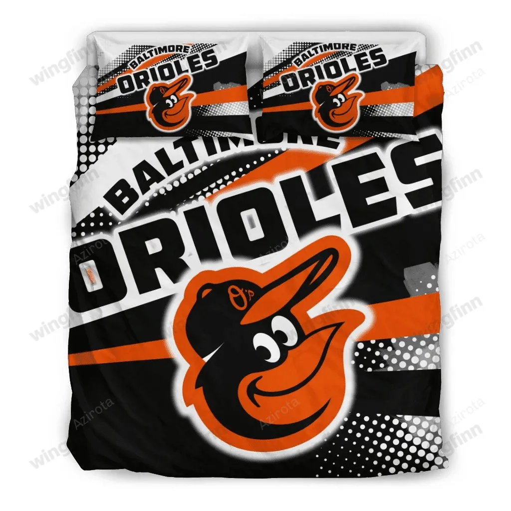 Colorful Shine Amazing Baltimore Orioles 3PCS Bedding Set Duvet Cover And Pillow Cases Gift For Fan