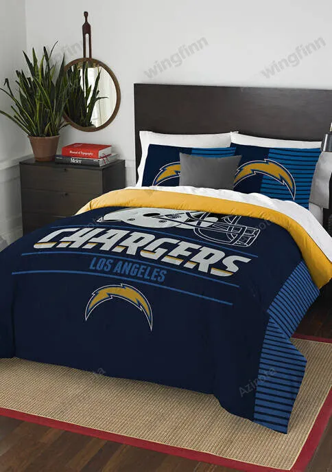Los Angeles Chargers 3PCS Bedding Set Duvet Cover And Pillow Cases Gift For Fan 1418