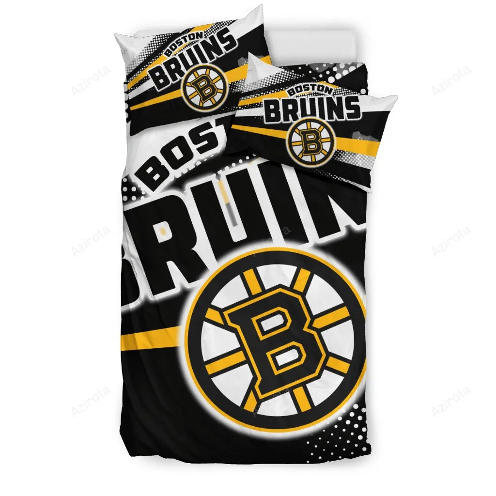 Colorful Shine Amazing Boston Bruins 3PCS Bedding Set Duvet Cover And Pillow Cases 2020
