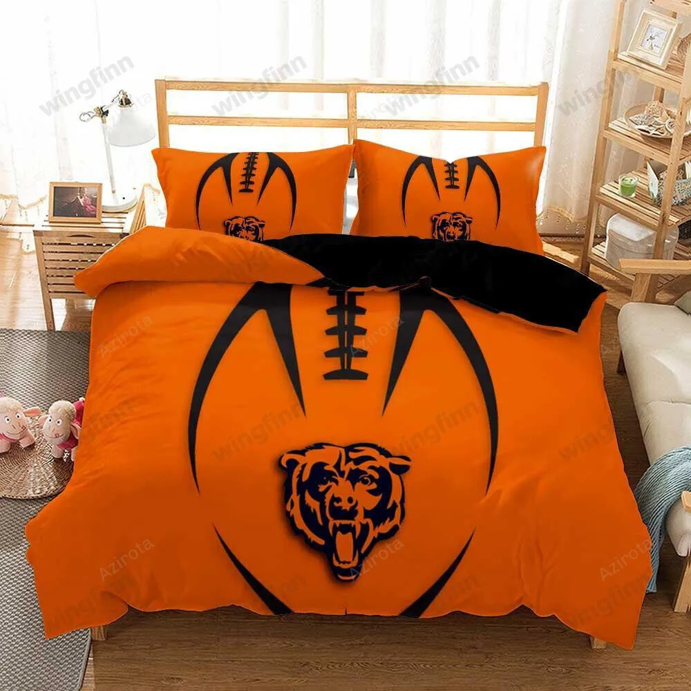 Chicago Bears 3PCS Bedding Set Duvet Cover And Pillow Cases Gift For Fan 1514