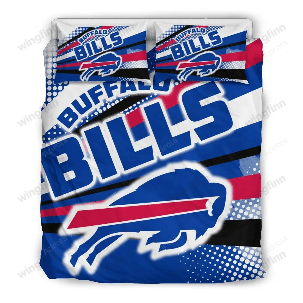 Colorful Shine Amazing Buffalo Bills 3PCS Bedding Set Duvet Cover And Pillow Cases Gift For Fan