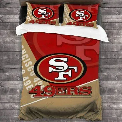 San Francisco 49ers 3PCS Bedding Set Duvet Cover And Pillow Cases Gift For Fan 393
