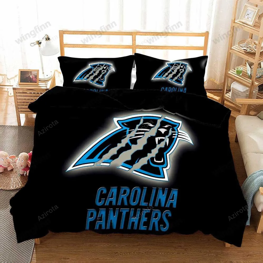 Carolina Panthers 3PCS Bedding Set Duvet Cover And Pillow Cases Gift For Fan 1630