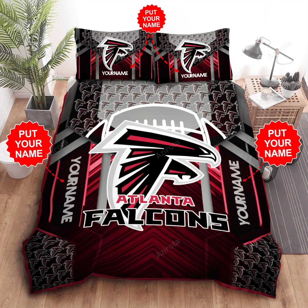 Personalized Atlanta Falcons 3PCS Bedding Set Duvet Cover And Pillow Cases Gift For Fan