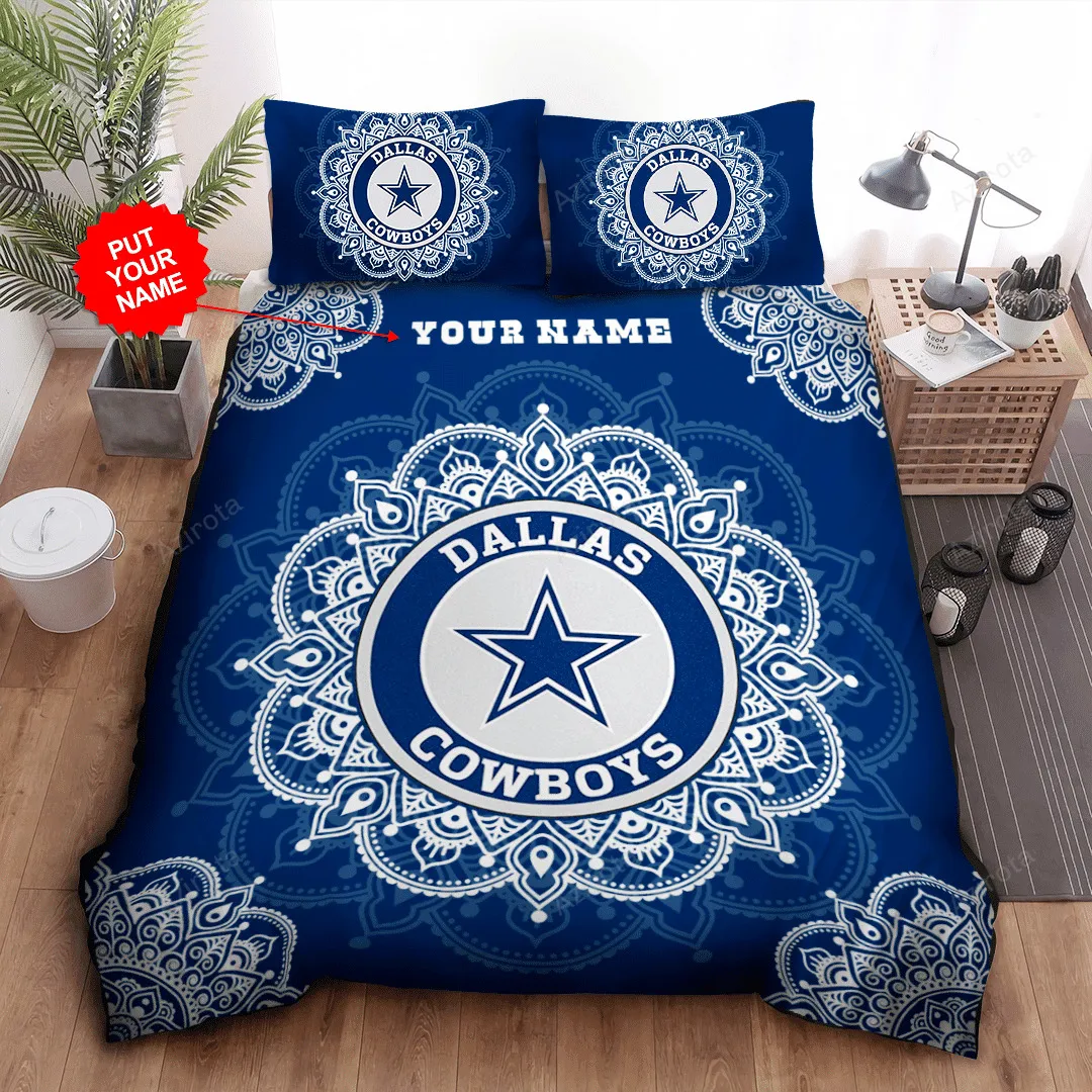 Personalized Dallas Cowboys 3PCS Bedding Set Duvet Cover And Pillow Cases Gift For Fan