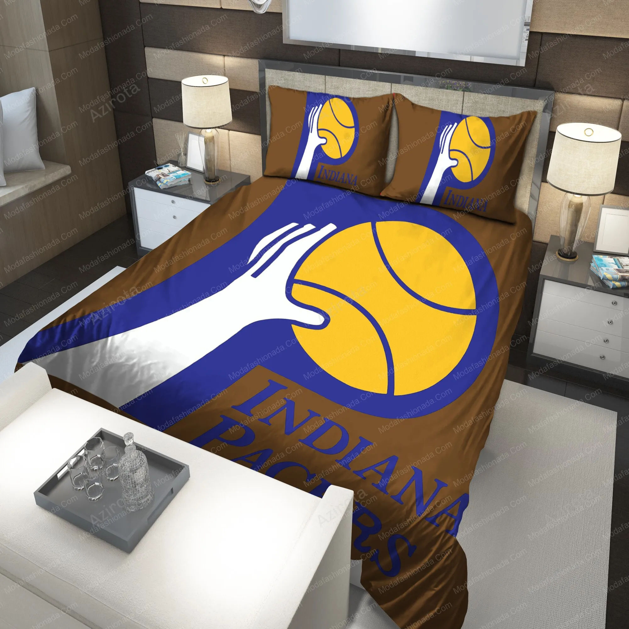 1976 1990 Logo Indiana Pacers 232 Bedding Sets