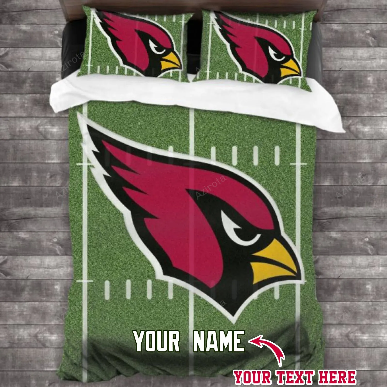 ARIZONA CARDINALS 3 Football Personalized Custom Bedding Sets King Queen Twin Bedding Set