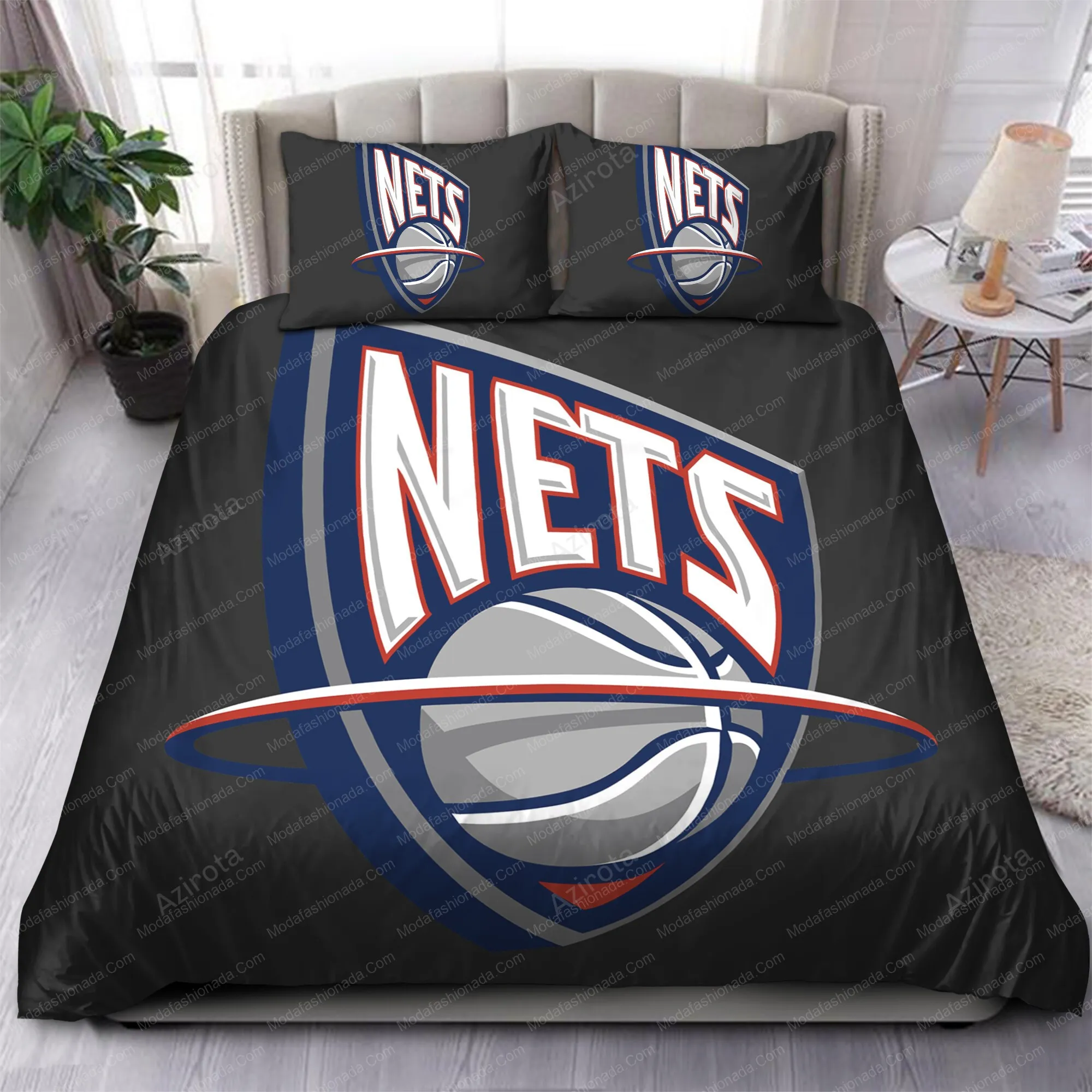 1997 2012 Logo Brooklyn Nets 142 Bedding Sets
