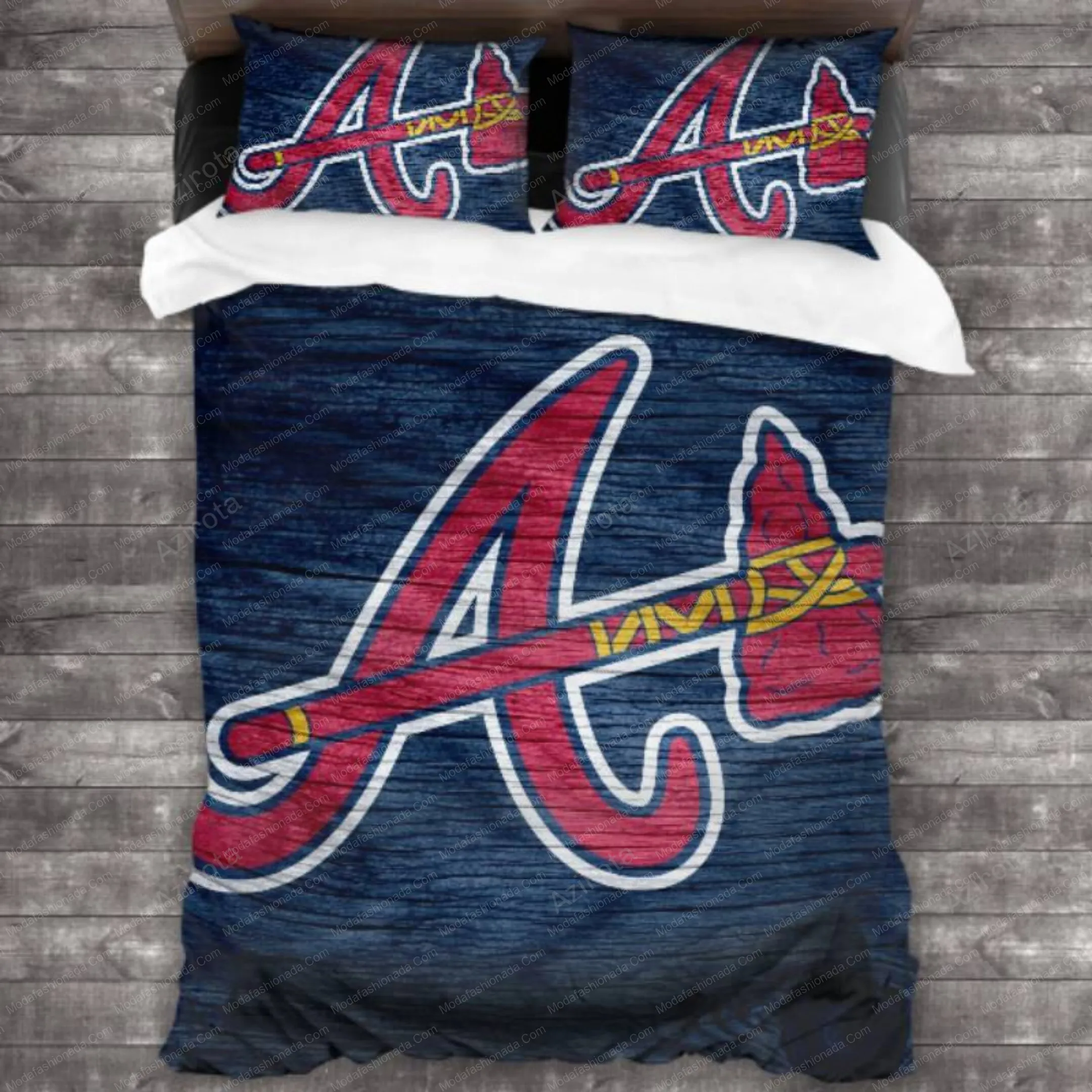 Atlanta Braves Baseball Sport 8 Bedding Set