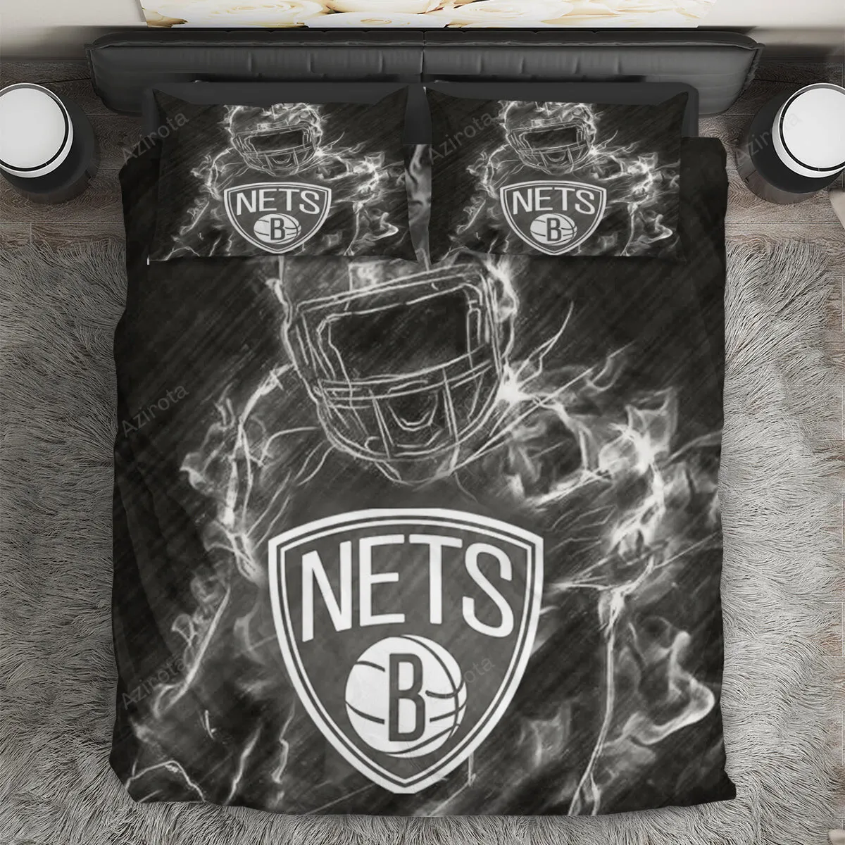 Brooklyn Nets Legend 3PCS Bedding Set Duvet Cover And Pillow Cases Gift For Fan