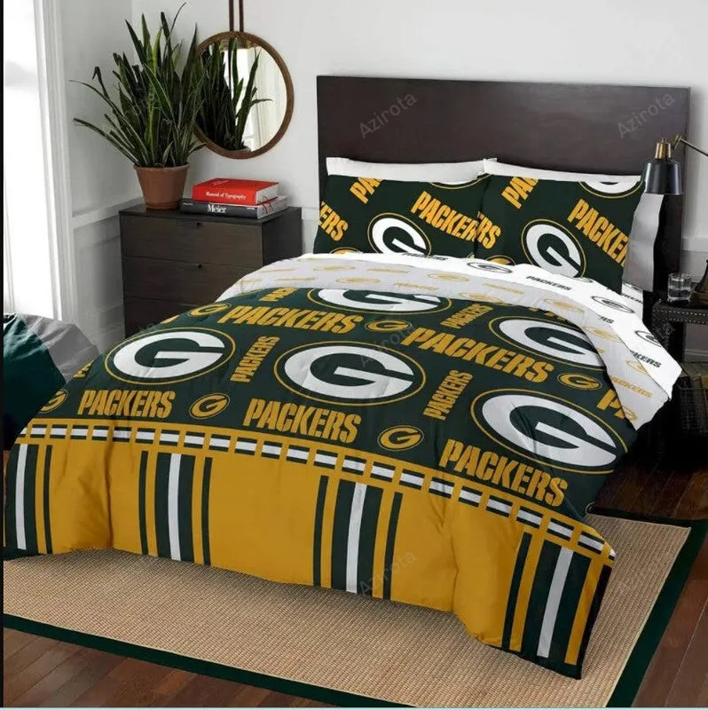 Green Bay Packers V10 3D Printing Bedding Set Gift For Fan Lovers