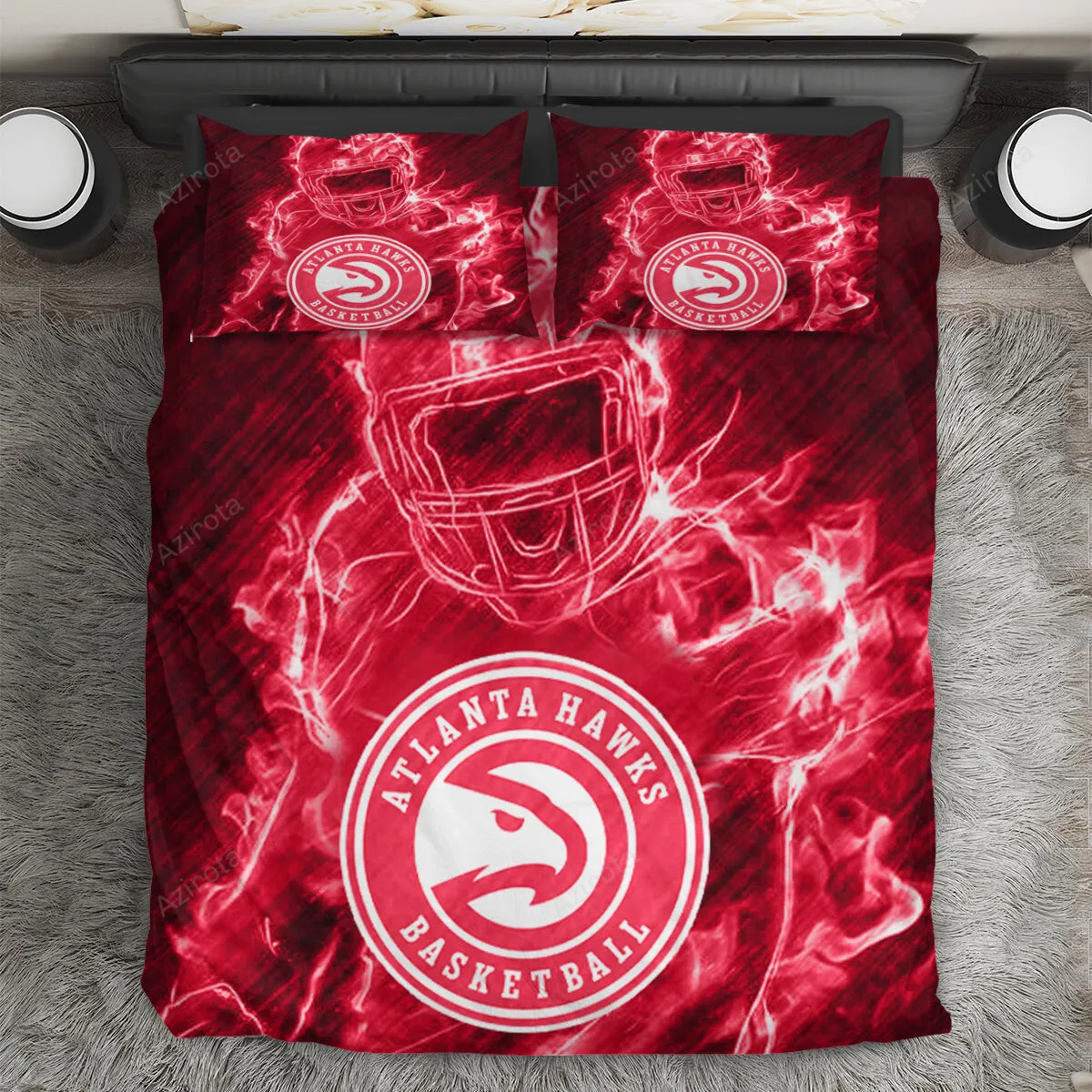 Atlanta Hawks Legend 3PCS Bedding Set Duvet Cover And Pillow Cases Gift For Fan