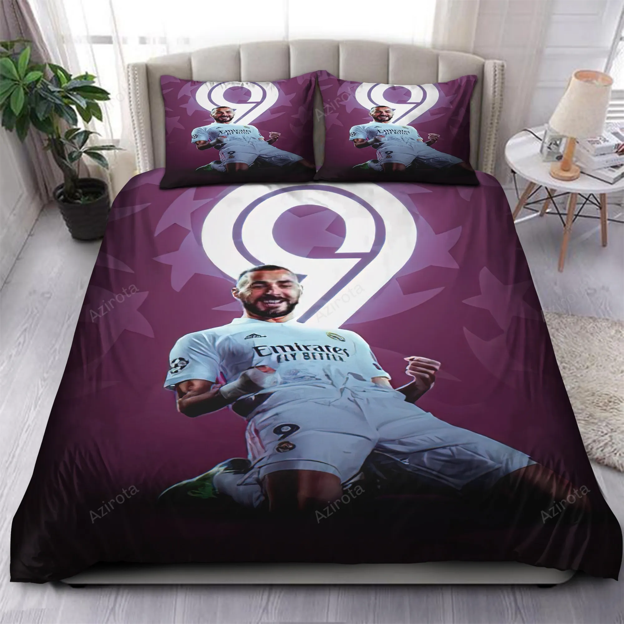 Benzema Legend Real Madrid Laliga 22 Bedding Sets