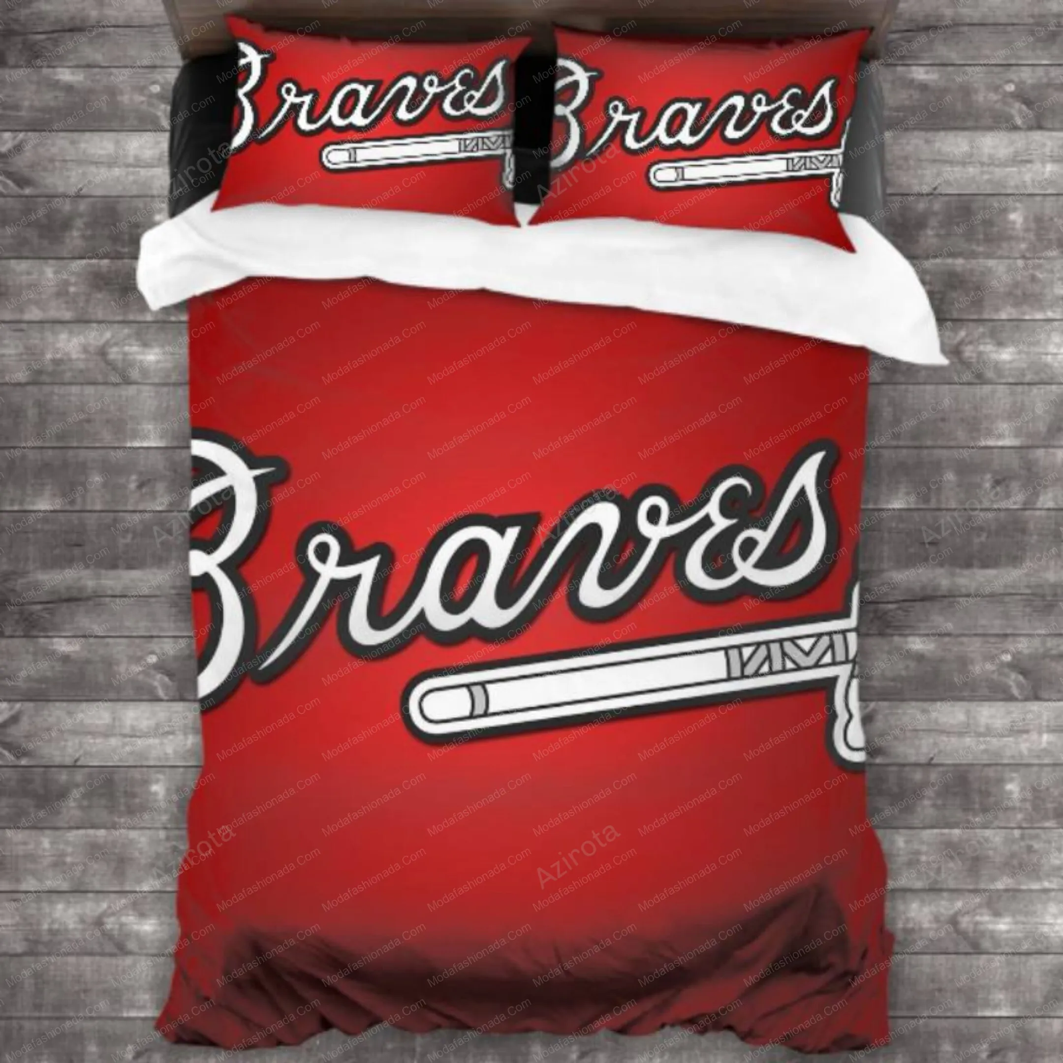 Atlanta Braves Baseball Sport 19 Bedding Set