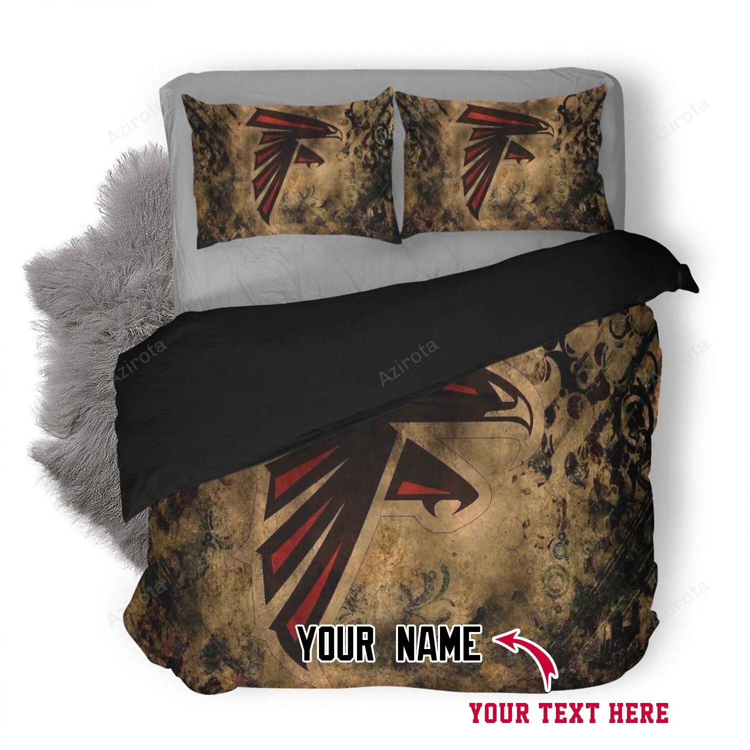 ATLANTA FALCONS 11 Football Personalized Custom Bedding Sets King Queen Twin Bedding Set
