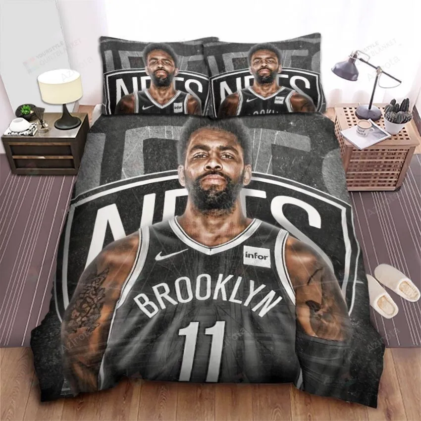 Brooklyn Nets Proud Kyrie Irving Picture Bed Sheet Duvet Cover Bedding Sets