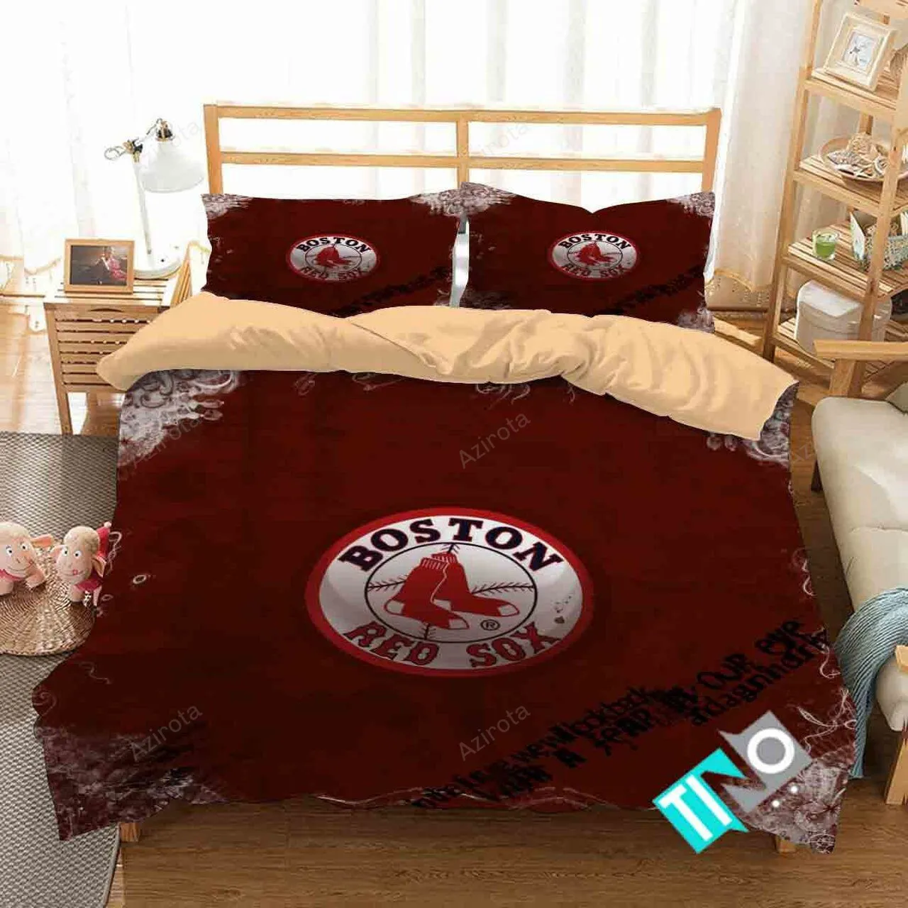 Boston Red Sox 2 Logo 3d Duvet Cover Bedding Sets