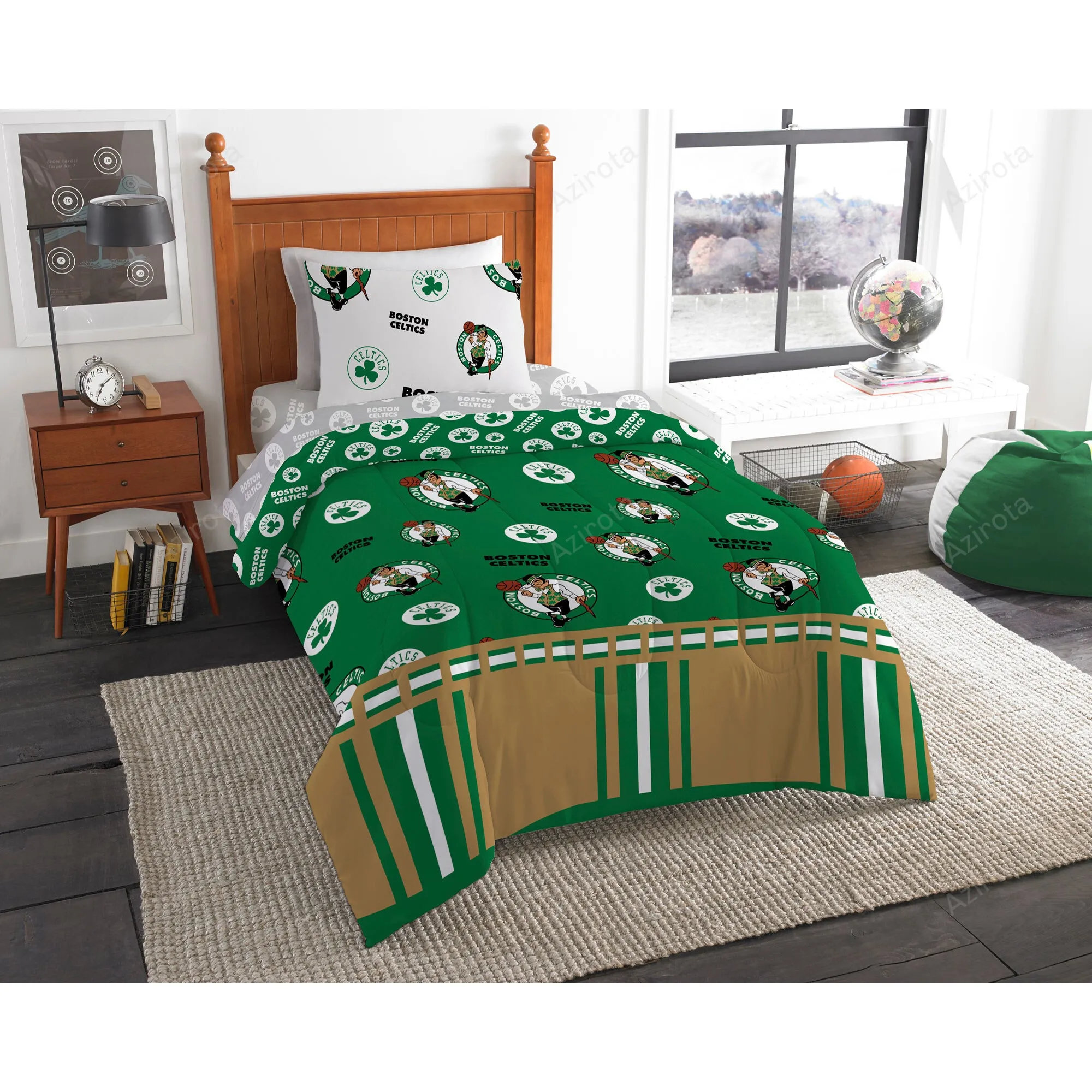 Boston Celtics Bedding Set For Fans Duvet Cover Set