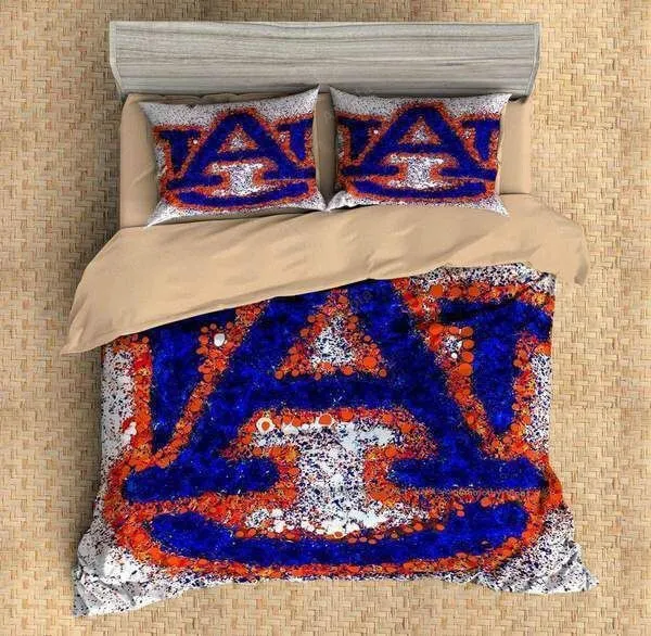 Auburn Tigers Football League Duvet Cover Bedding Set