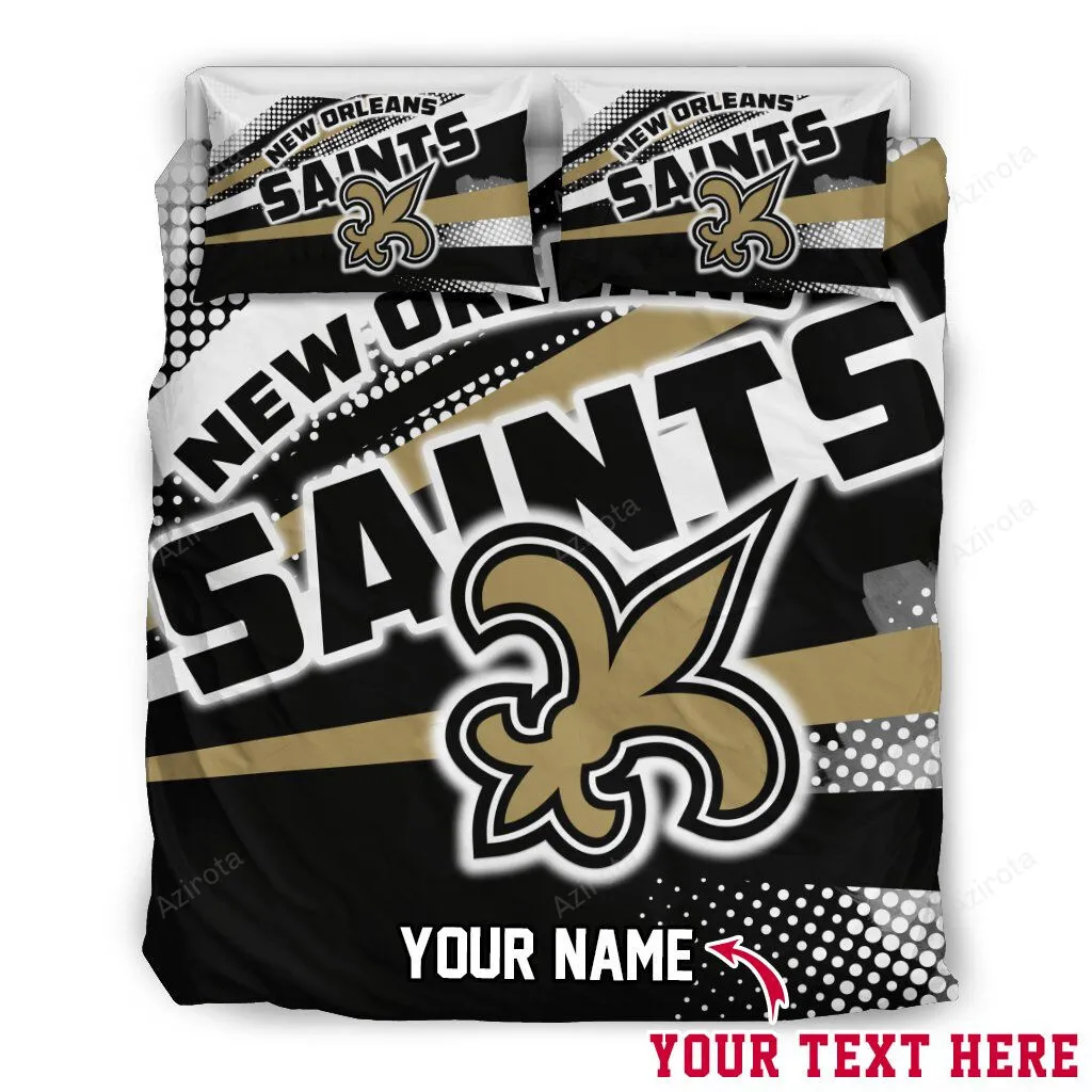 Colorful Shine Amazing New Orleans Saints Football 11 Personalized Custom Bedding Sets King Queen Twin Bedding Set