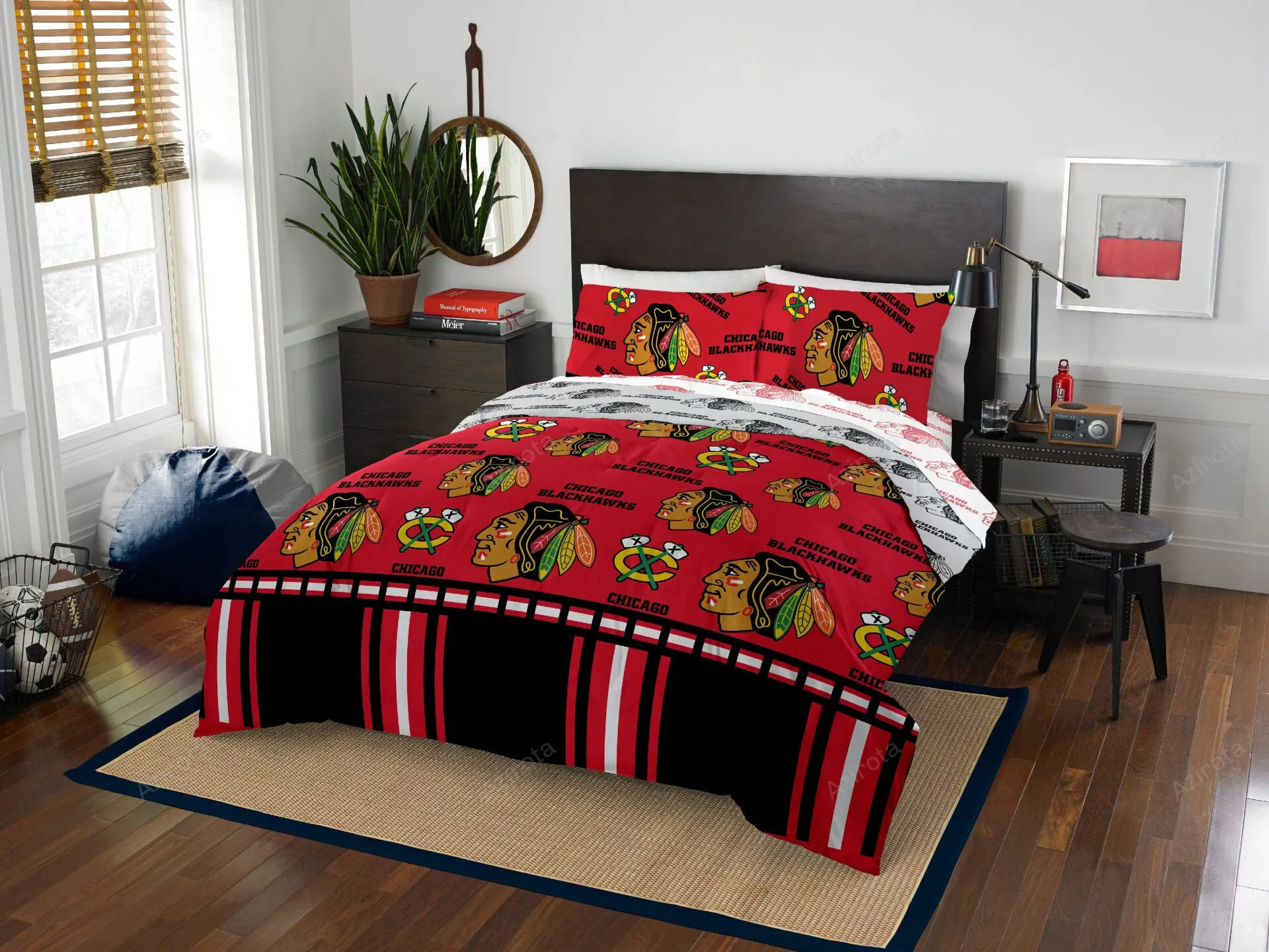 Chicago Blackhawks Bedding Set V2