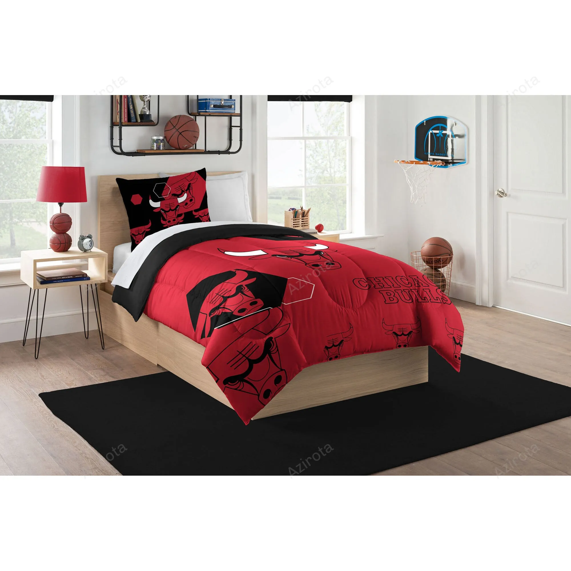 Chicago Bulls Bedding Set For Fans Duvet Cover Set MTE02