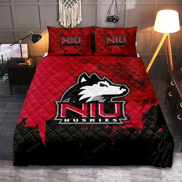 Northern Illinois Huskies Red Black Bedding Set V7