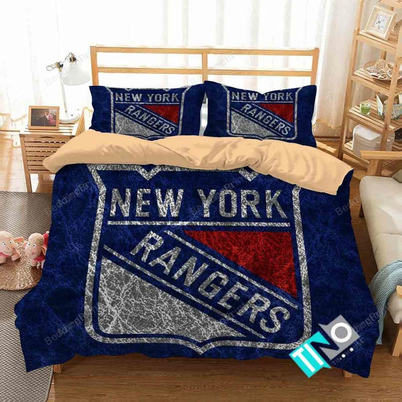 New York Rangers 3 Logo 3d Duvet Cover Bedding Sets V