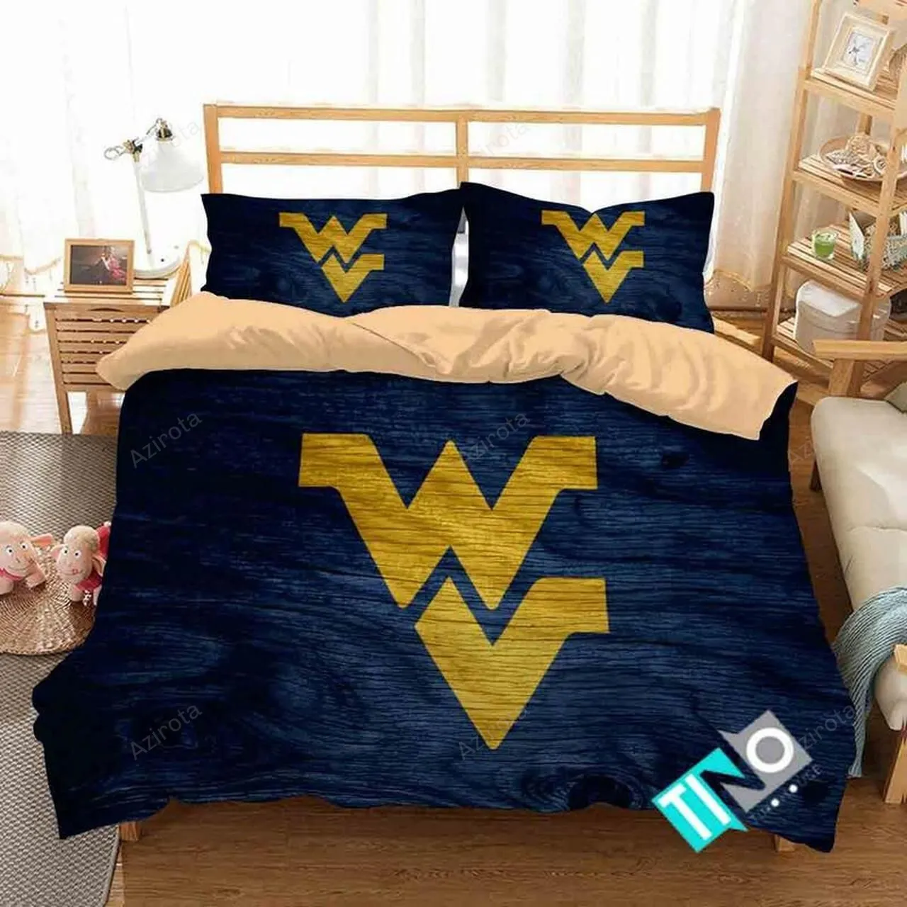West Virginia Mountaineers 1 Logo N 3D PersonalizedCustomized Bedding Sets Duvet Cover Bedroom Set Bedset