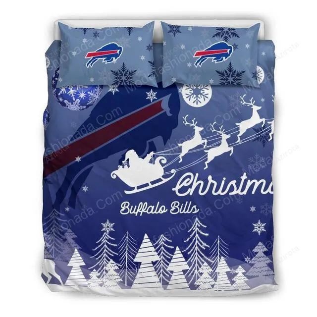 Merry Christmas Buffalo Bills Football Sport 1 Bedding Set