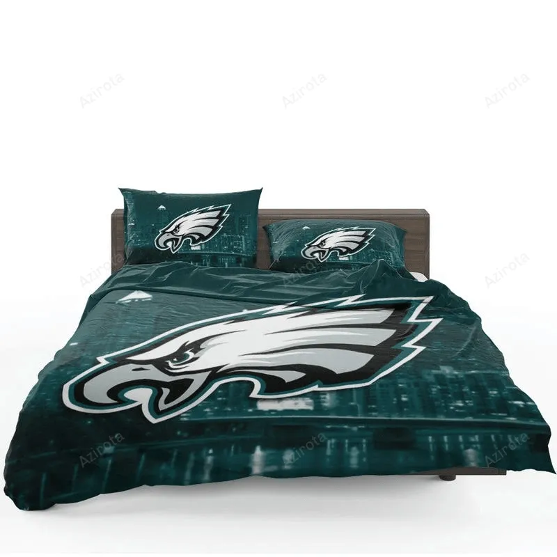 Energetic Football Player Philadelphia Eagles Bedding Set