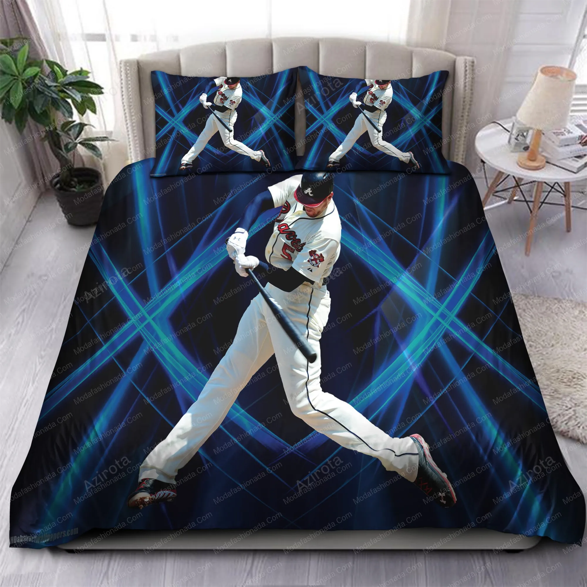 Memory Freddie Freeman Atlanta Braves 43 Bedding Sets