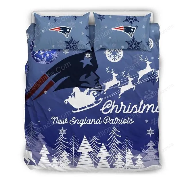Merry Christmas New England Patriots Football Sport 2 Bedding Set