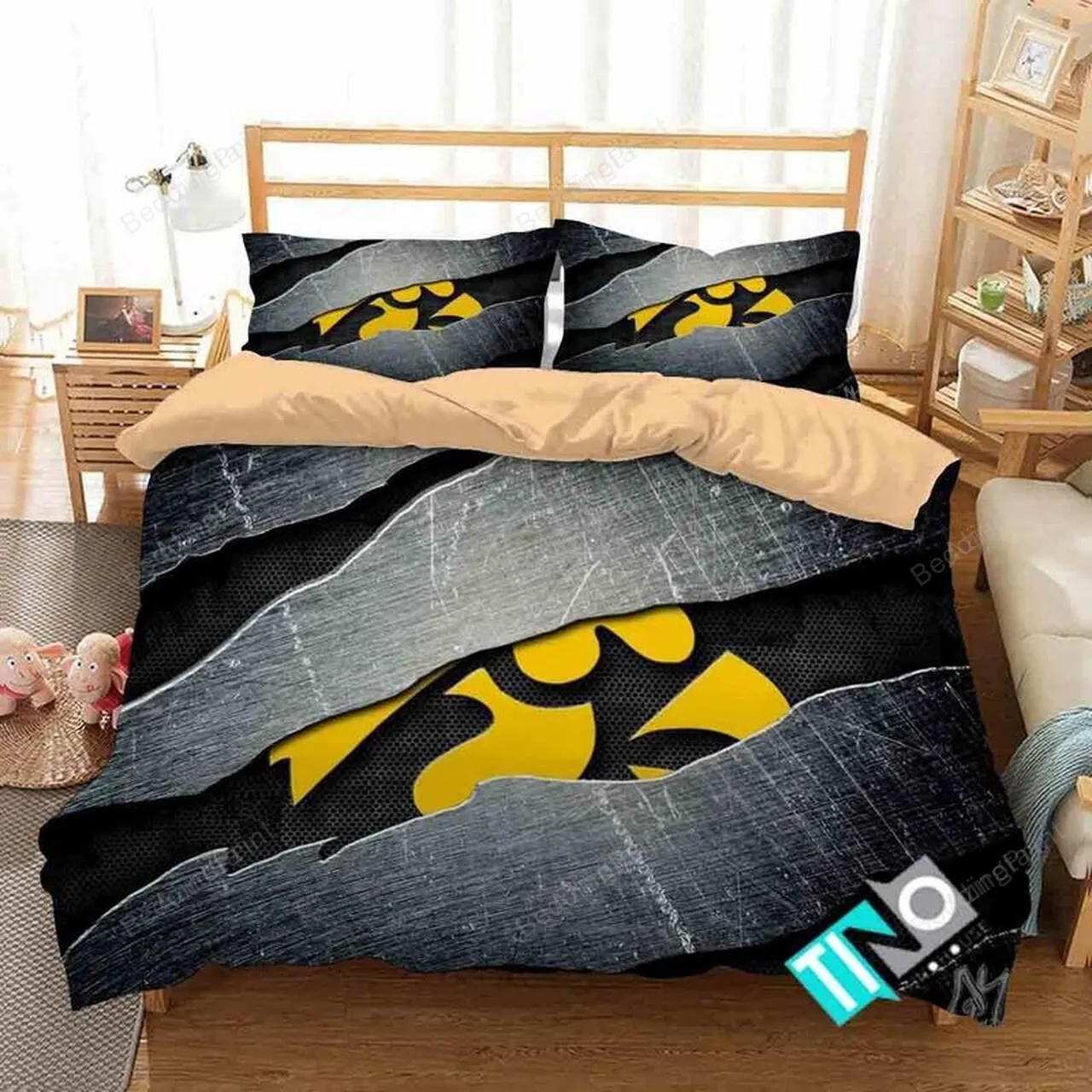 Iowa Hawkeyes 1 Logo N 3d Duvet Cover Bedding Sets