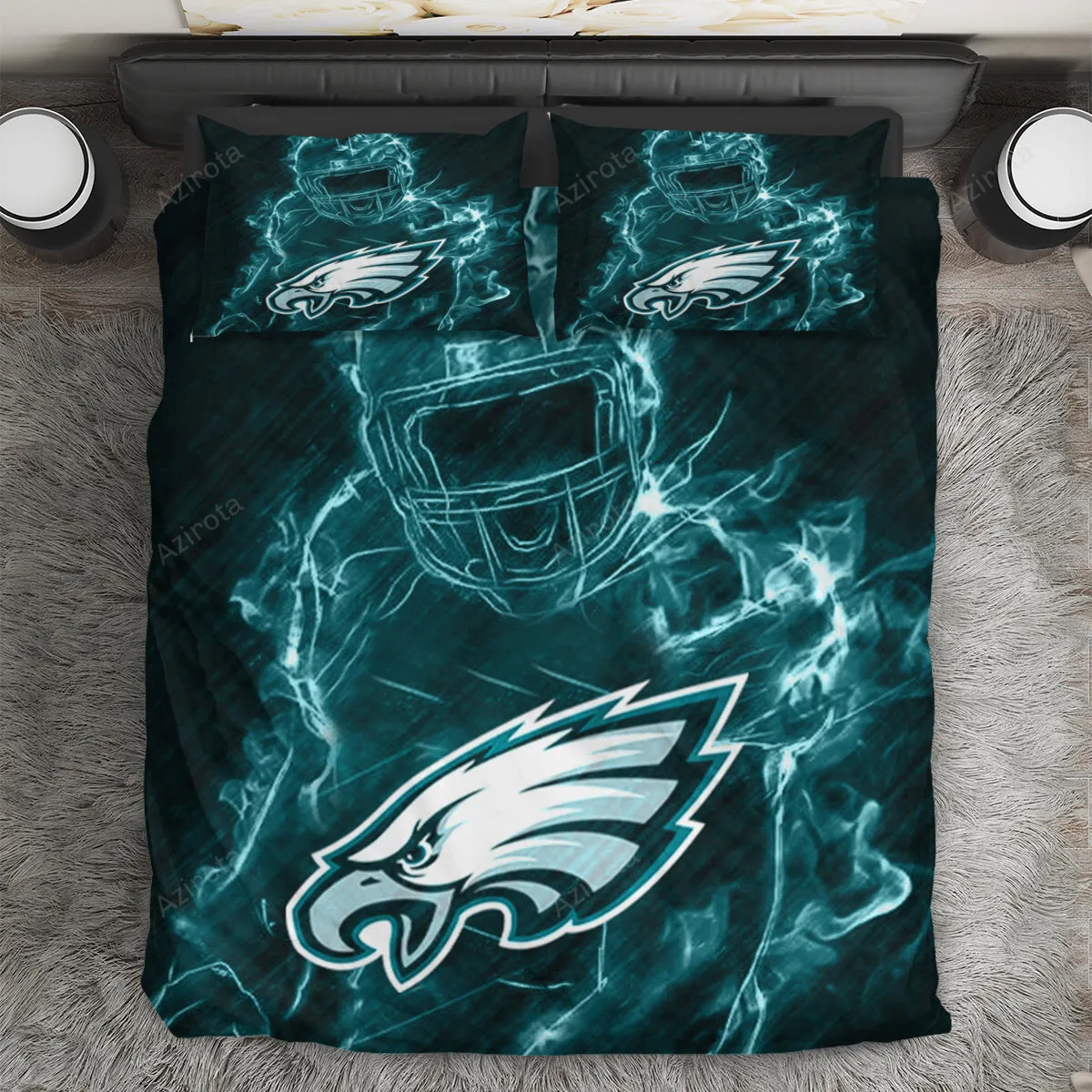 Philadelphia Eagles Legend 3PCS Bedding Set Duvet Cover And Pillow Cases Gift For Fan
