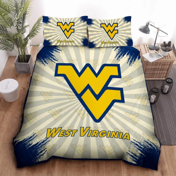 West Virginia Mountaineers Gold Blue Bedding Set