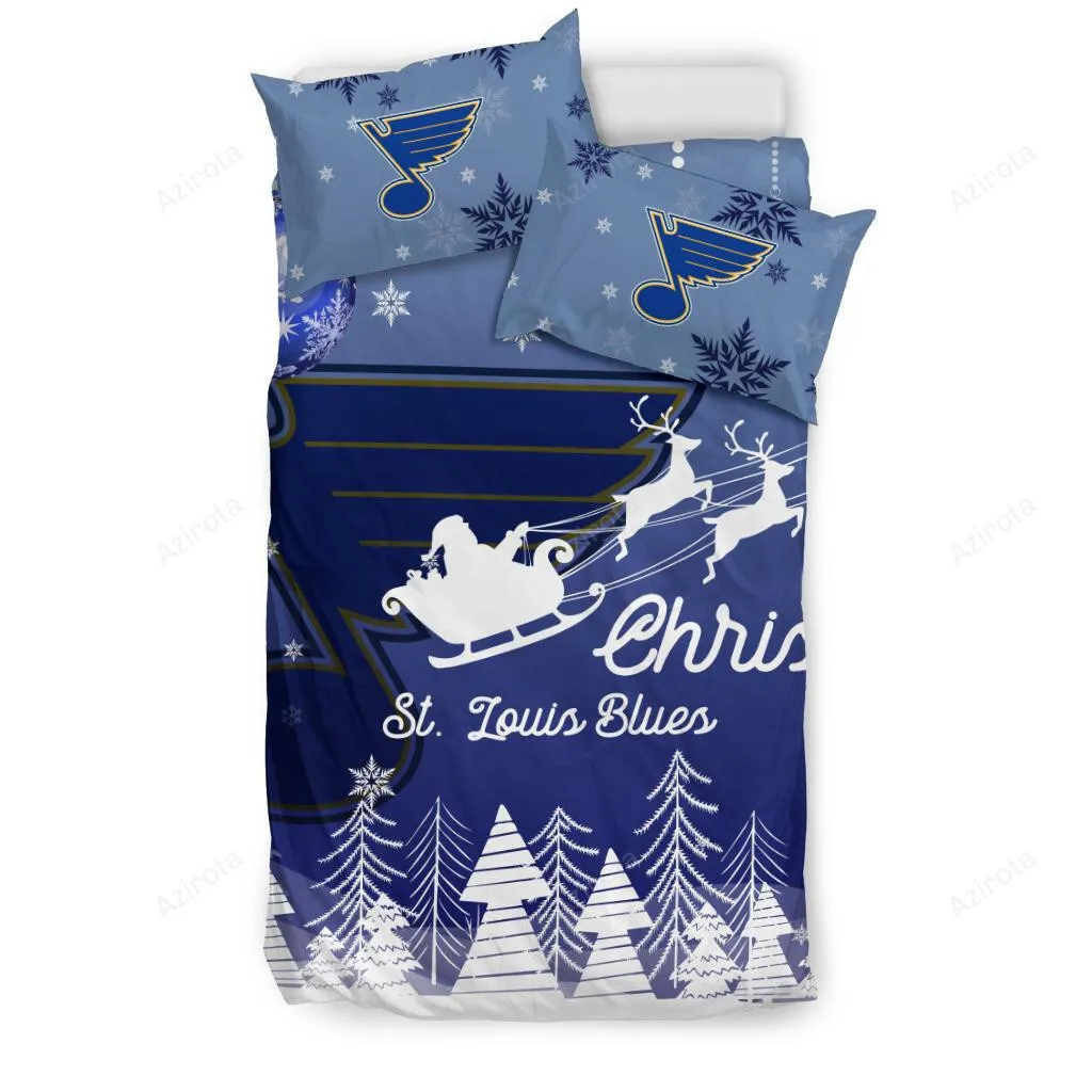 Xmas Gift St. Louis Blues 3PCS Bedding Set Duvet Cover And Pillow Cases 9704