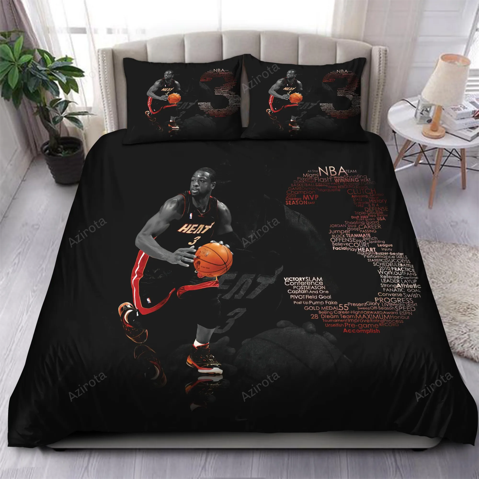 Legend Dwyane Wade Miami Heat 58 Bedding Sets