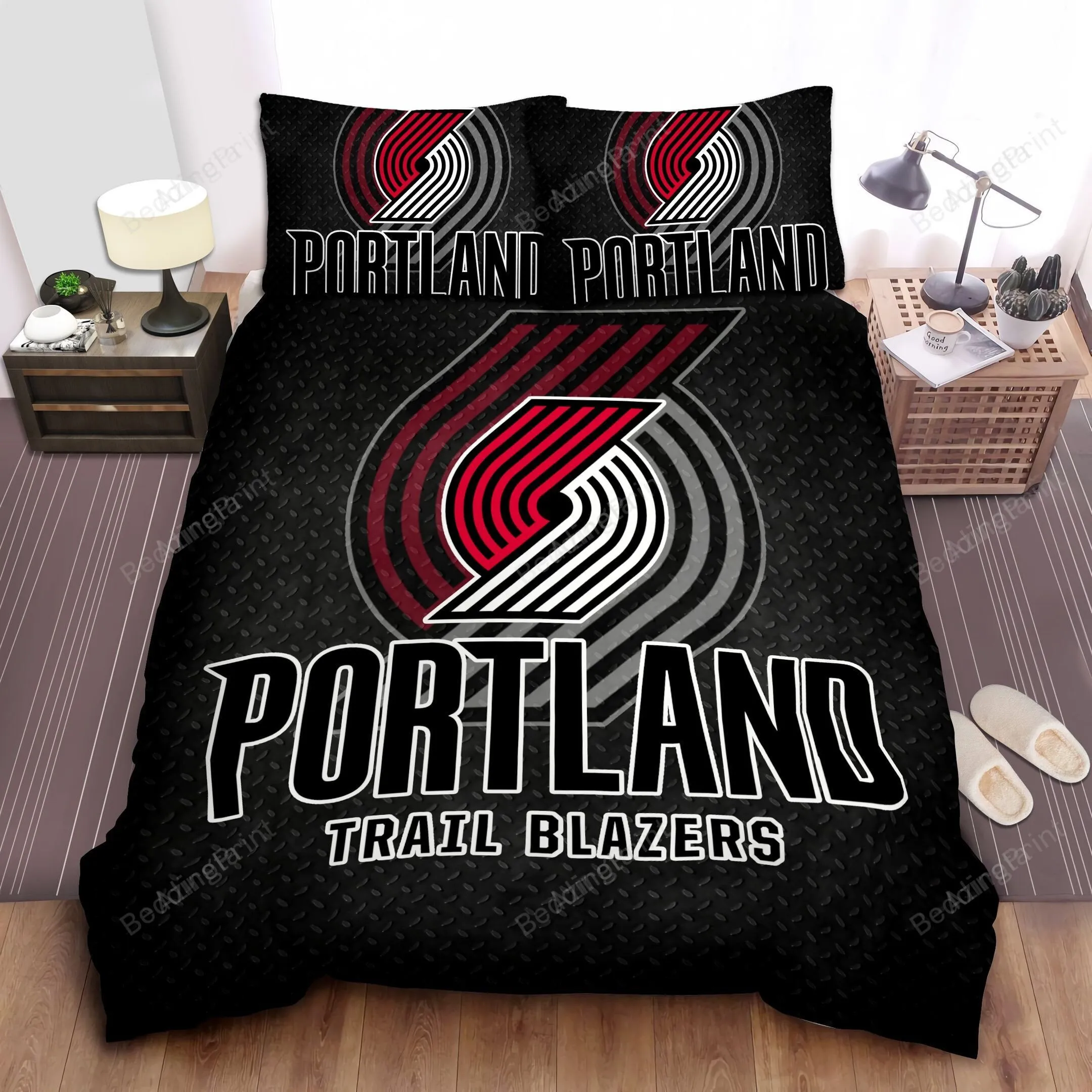 Sports Oregon Sport Portland Trail Blazers Bed Sheet Duvet Cover Bedding Sets