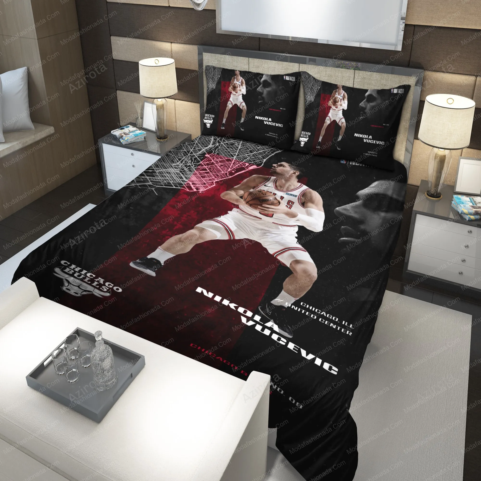 Nikola Vucevic Chicago Bulls 206 Bedding Sets