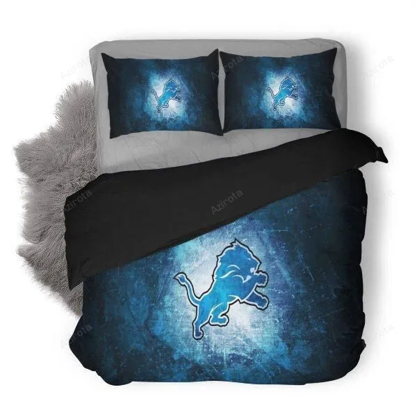 Detroit Lions 3 Duvet Cover Bedding Set