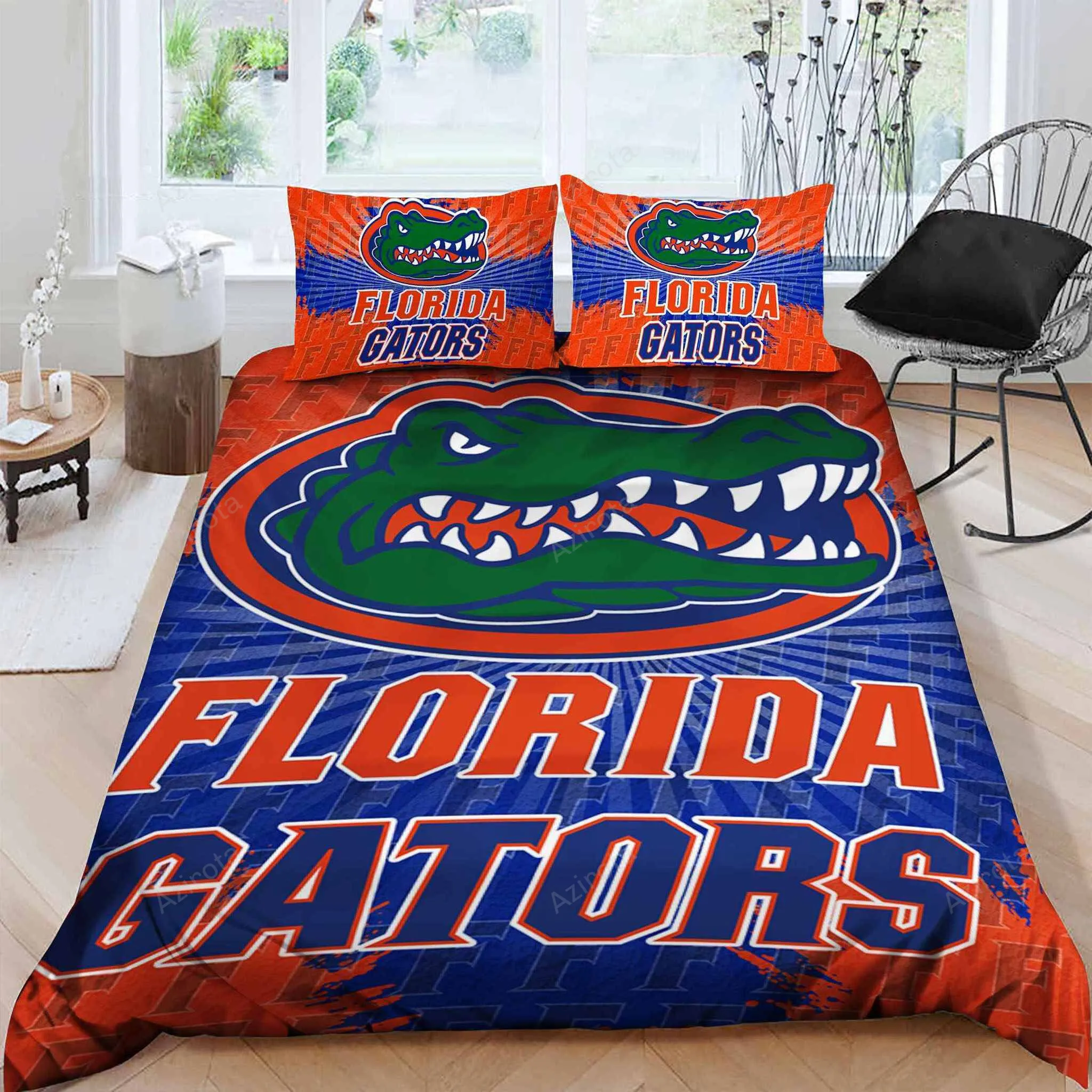 Florida Gators Blue Orange Bedding Set